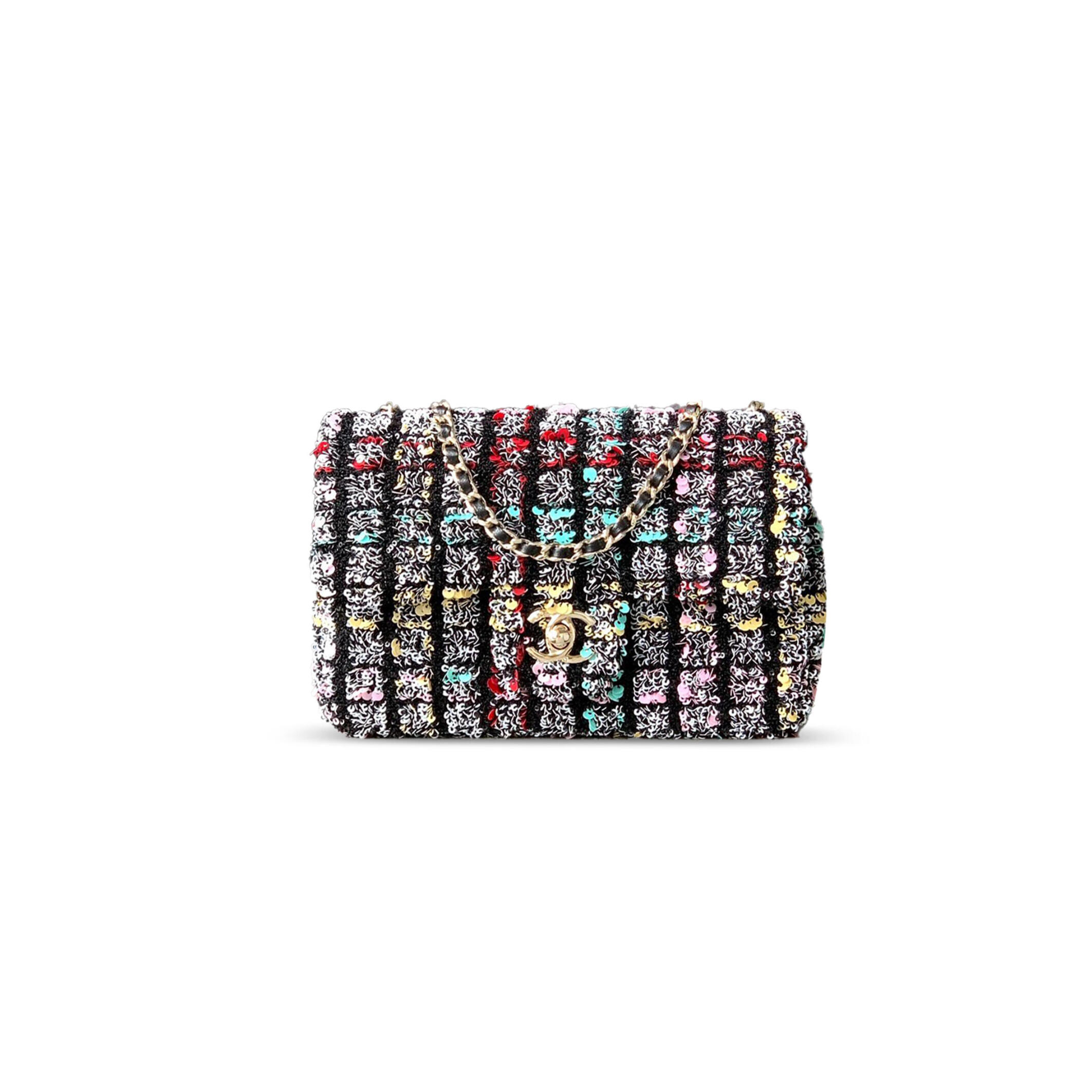 Ch*el rectangular mini flap bag 296368 (20*12*6cm)